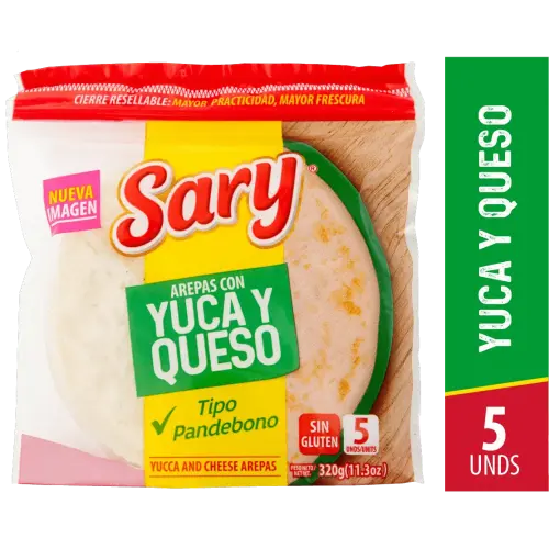 AREPA DE YUCA SARY Y QUESO 300GEN5U