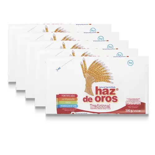 HARINA DE TRIGO HAZ DE OROS 500GX5U