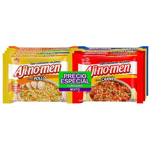 SOPA AJINOMEN SURTIDA 80GX8U