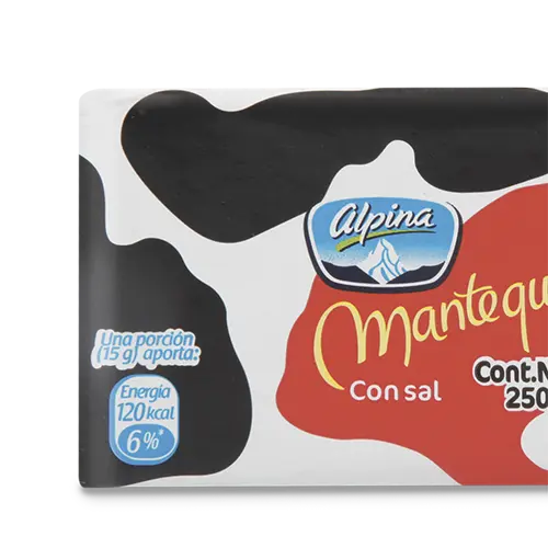 MANTEQUILLA ALPINA CON SAL 250G