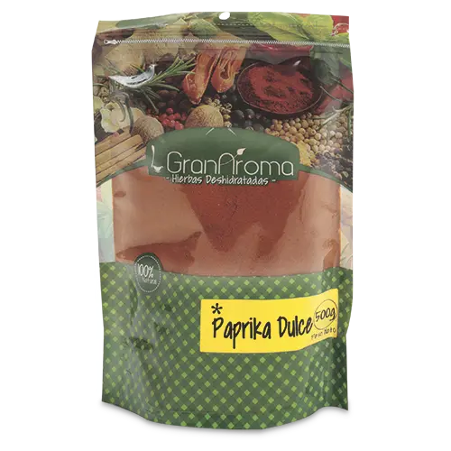 PAPRIKA DULCE GRANAROMA DESHIDRATADA 500G