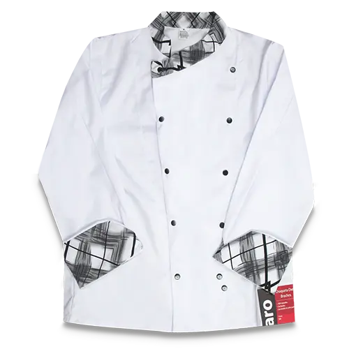 CHAQUETA ARO CHEF TELA GABARDINA CON BROCHES TALLA XL