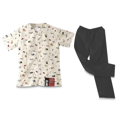 CONJUNTO ARO ANTIFLUIDO ESTAMPADO CON CREMALLERA TALLA XL