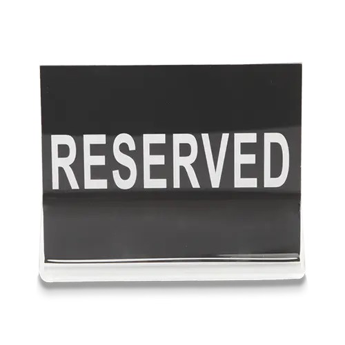AVISO DE MESA RESERVADA ARO PARA RESTAURANTES 9X11CM