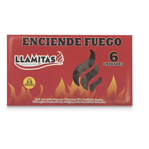 ENCIENDE FUEGO LLAMITAS ECOLOGICO 6U