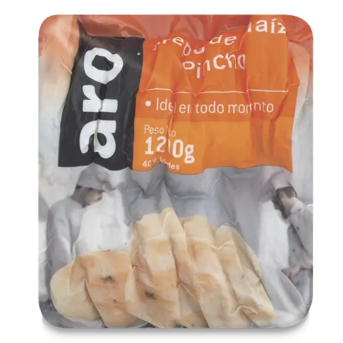 AREPA ARO DE MAÍZ PINCHO 1200G EN 40U