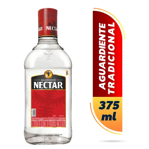 AGUARDIENTE NECTAR ROJO BOTELLA 375ML