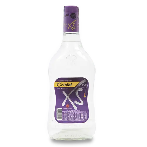 AGUARDIENTE CRISTAL XS 24 GRADOS BOTELLA 750ML
