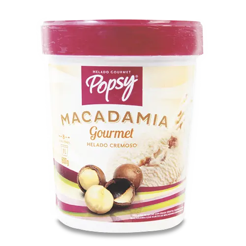 HELADO POPSY GOURMET MACADAMIA 1L