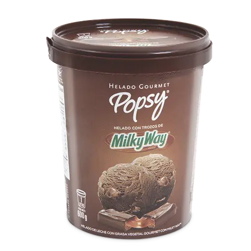 HELADO POPSY GOURMET MILKY WAY 1L