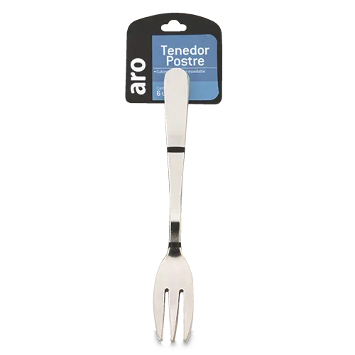 SET TENEDOR POSTRE ARO 6U