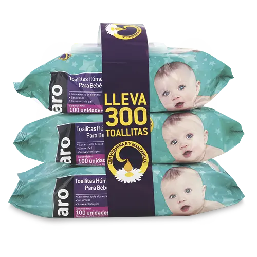 TOALLAS HUMEDAS ARO BEBE 100UX3PQ