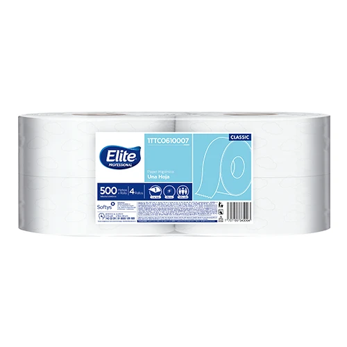 Papel Higienico Elite Blanco 500Mx4U