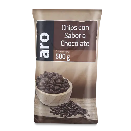 CHIPS ARO CON SABOR A CHOCOLATE 500G
