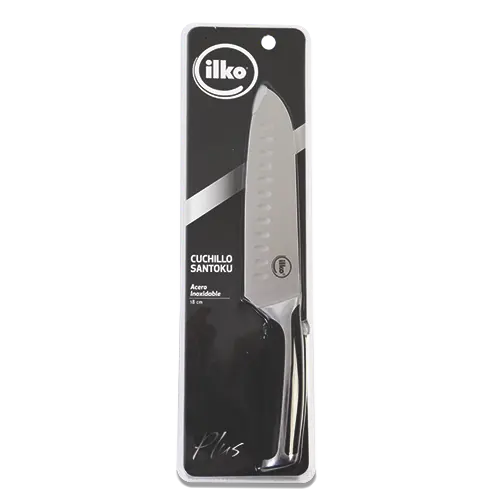 CUCHILLO ILKO SANTOKU PLUS 18CM