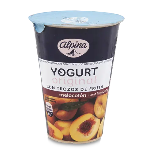 YOGURT ORIGINAL ALPINA MELOCOTON 200G