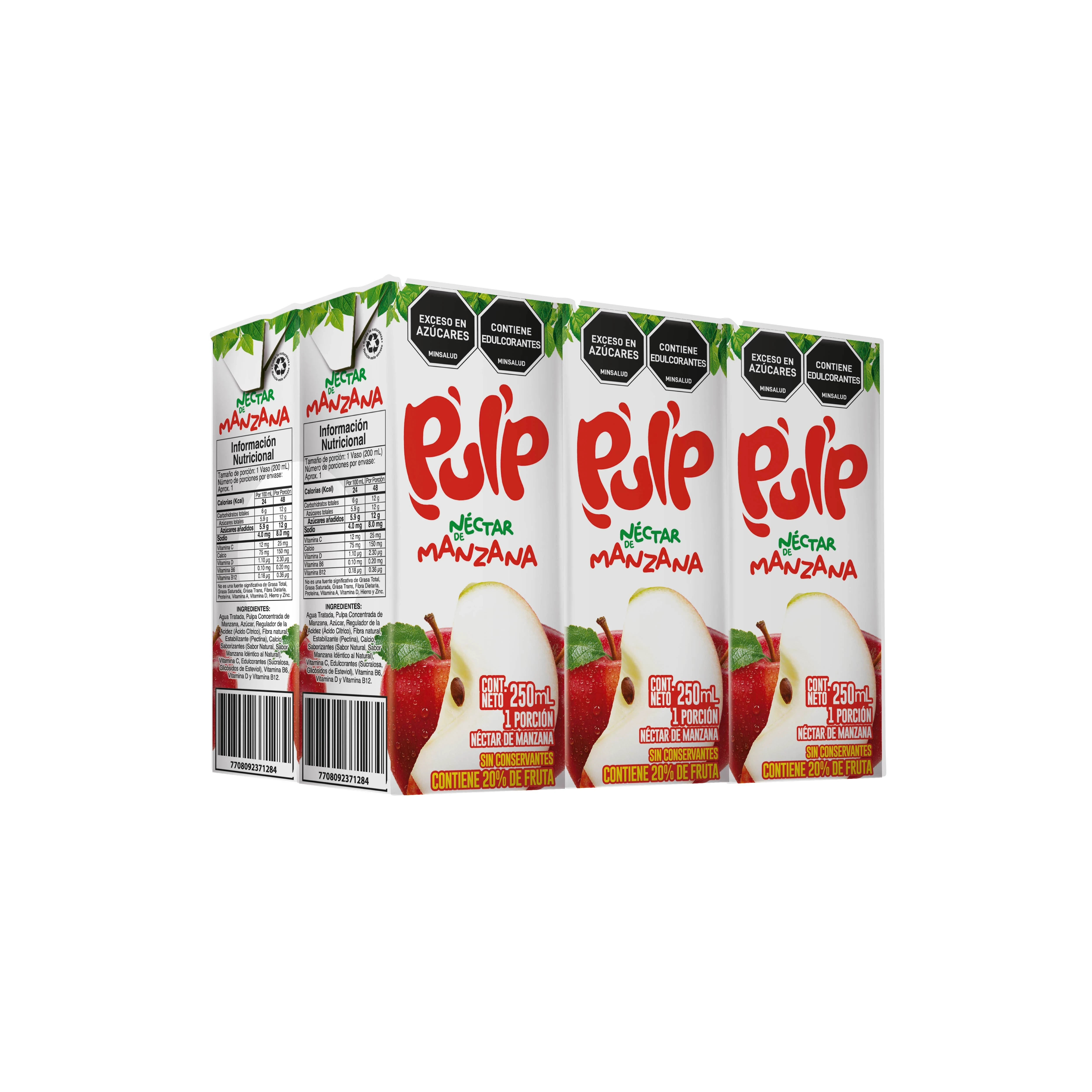 NECTAR PULP MANZANA CAJA 250MLX6U