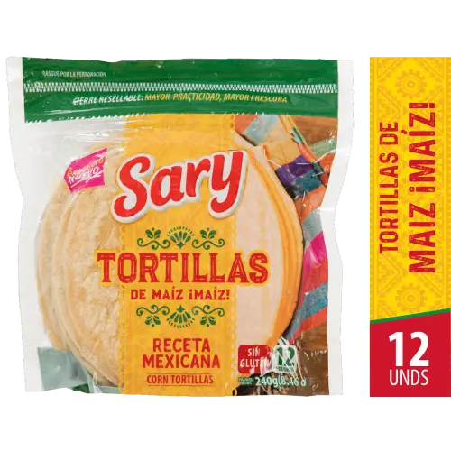 TORTILLA MEXICANA DE MAIZ SARY 240GEN12U