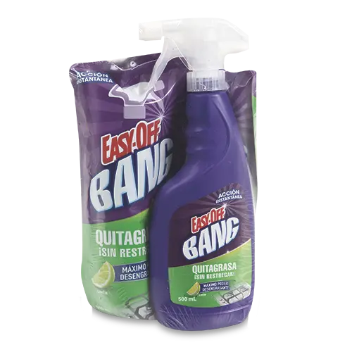 QUITAGRASA EASY OFF PISTOLA 500ML + DOY PACK 500MLX3U