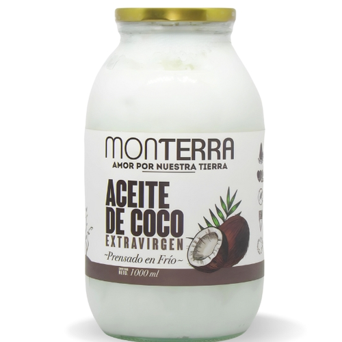 ACEITE DE COCO MONTERRA EXTRA VIRGEN 1000ML