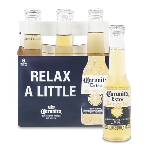 CERVEZA CORONITA EXTRA 210MLX6U