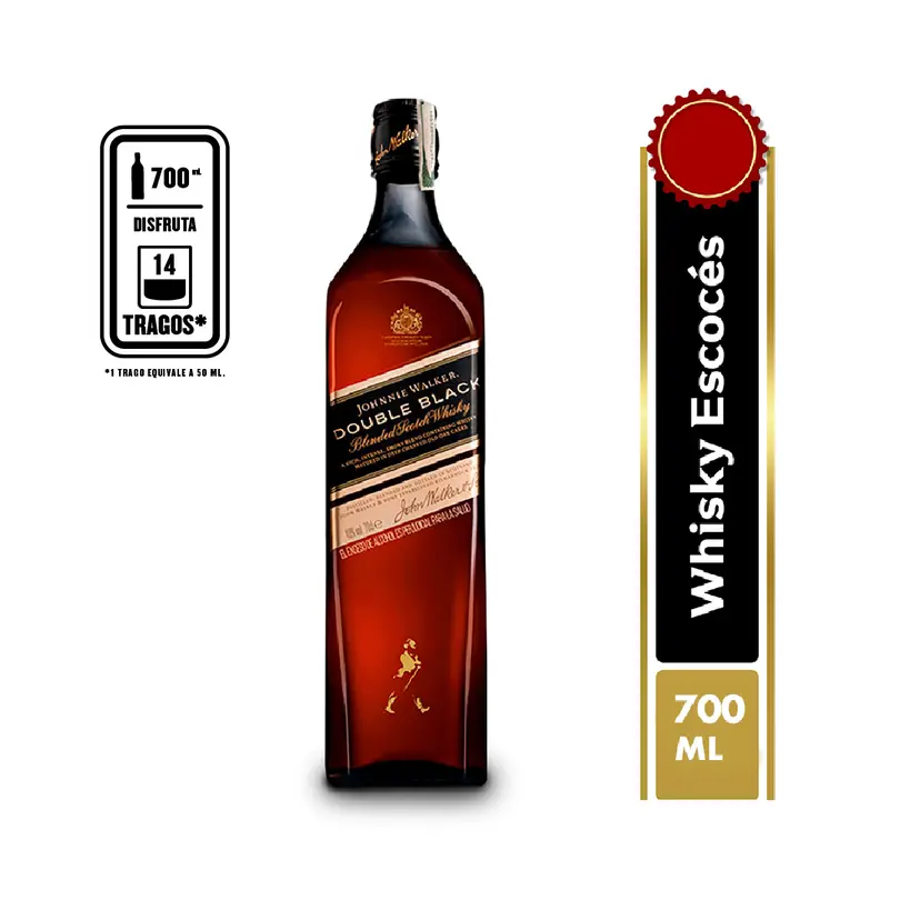 WHISKY JOHNNIE WALKER DOUBLE BLACK 700ML