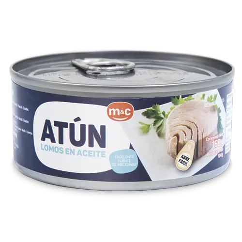 ATUN ACEITE TROZOS M&C 160G