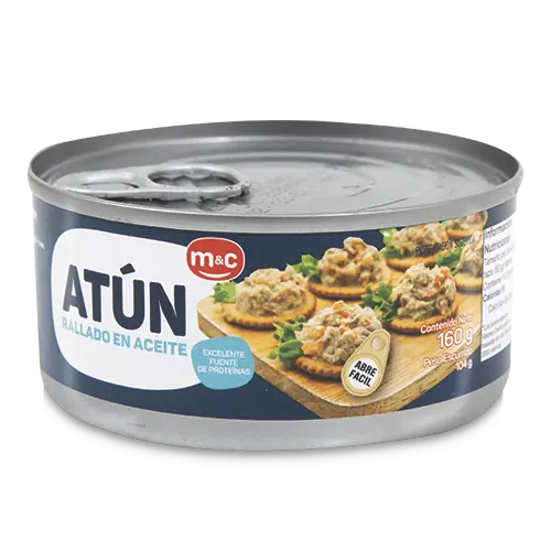 ATUN ACEITE RALLADO M&C 160G