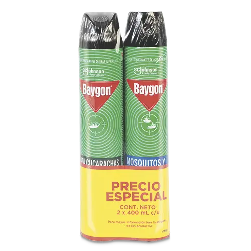 INSECTICIDA BAYGON VERDE400ML+AZUL400ML
