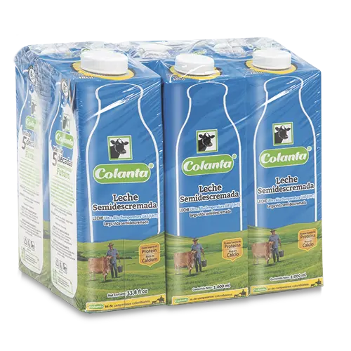 LECHE SEMIDESCREMADA COLANTA UHT EDGE 1000MLX6U