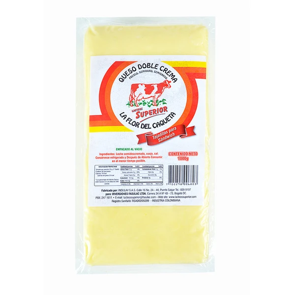 QUESO TAJADO INVERSIONES FASULAC POR 1000 GR