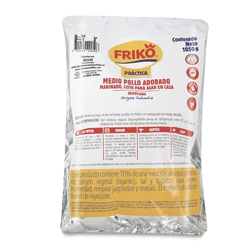 MEDIO POLLO ADOBADO FRIKO IQF 1050G