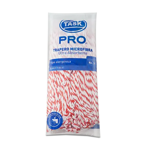 REPUESTO TRAPERO MICROFIBRA TASK PRO ROJA 300G