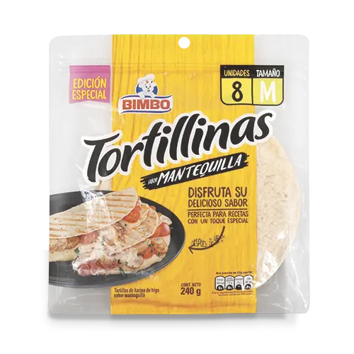 TORTILLAS MANTEQUILLA 1P BIMBO 240G