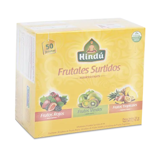 INFUSION FRUTAL HINDU SURTIDA 50 UNIDADES X50G