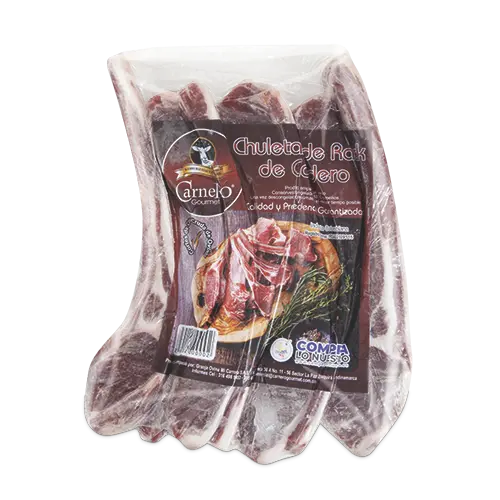 CHULETA DE RACK DE CORDERO CARNERO GOURMET KG