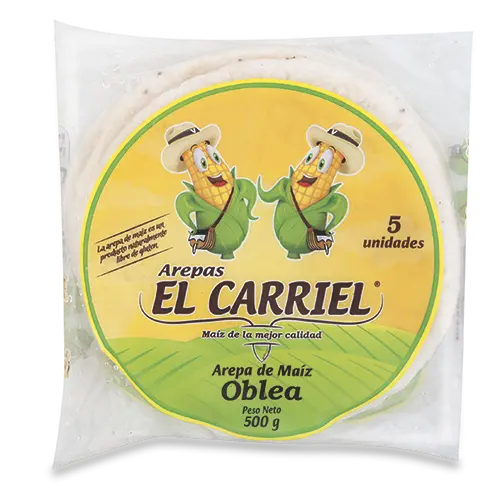 AREPA DE MAIZ OBLEA EL CARRIEL 500GX5U