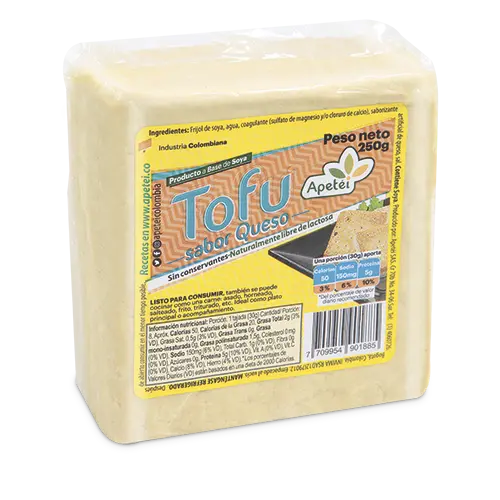 TOFU SABOR QUESO APETEI 250G