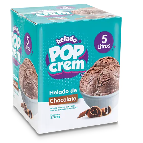 POP CREM HELADO CHOCOLTE 5L