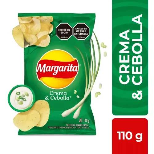 PAPAS MARGARITA CREMA CEBOLLA 110G