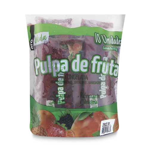 PULPA DE FRUTA CONGELADA DE FRESA ARO VIDA 90GX10U