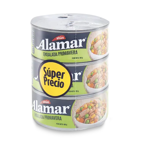OF ENSALADA ATUN PRIMAVERAL ALAMAR 160GX3U
