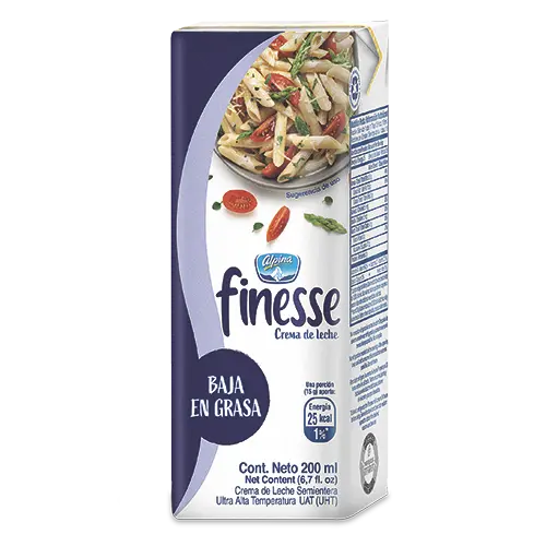 CREMA LECHE FINESSE CAJA ALPINA 200ML