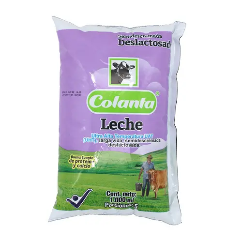 LECHE COLANTA DESLACTOSADA SEMIDESCREMADA BOLSA 1000ML