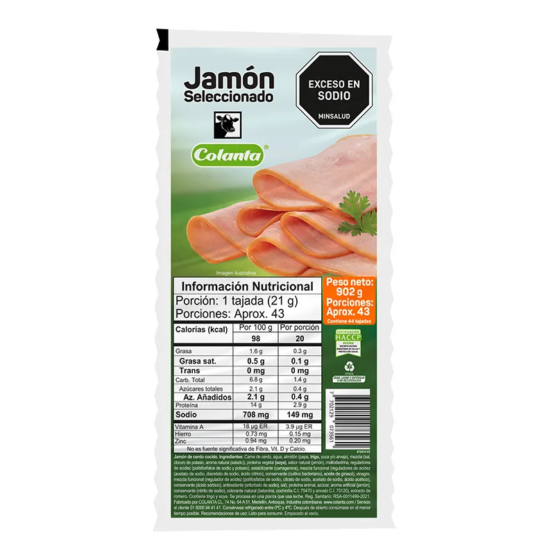 JAMON SELECCIONADO COLANTA 902GEN44U