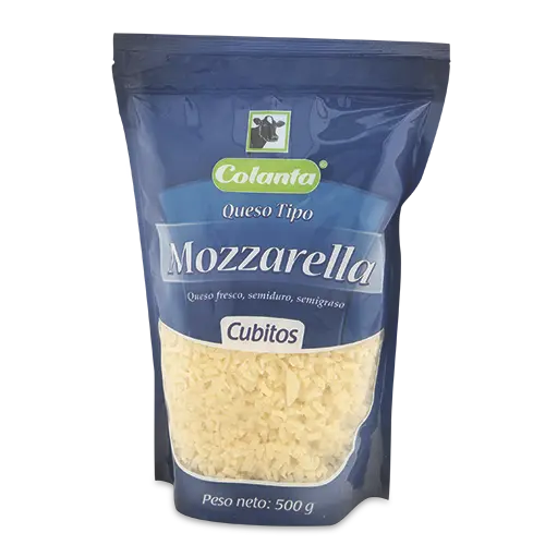 QUESO MOZZARELLA COLANTA CUBITOS 500G