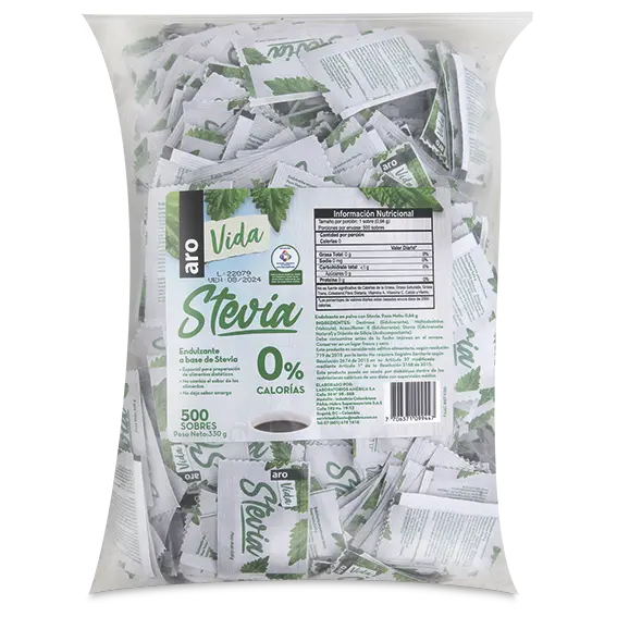 ENDULZANTE STEVIA ARO VIDA 500U