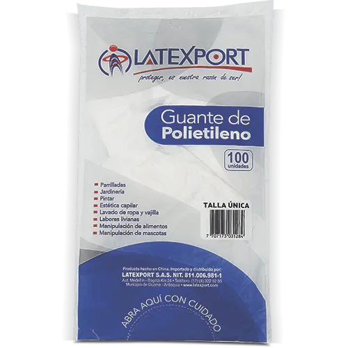 GUANTE POLIETILENO LATEXPORT 100U
