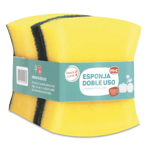 ESPONJA M&C DOBLE USO PAGUE 2 LLEVE 3