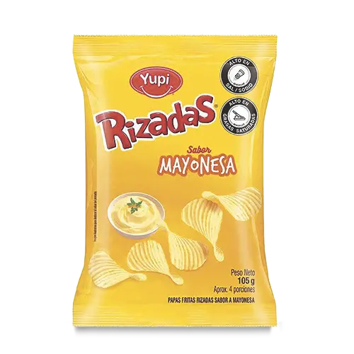 PAPAS RIZADAS YUPI MAYONESA 105G